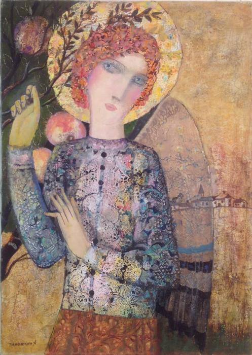 В САДУ     х.м.70х50см.2013г.